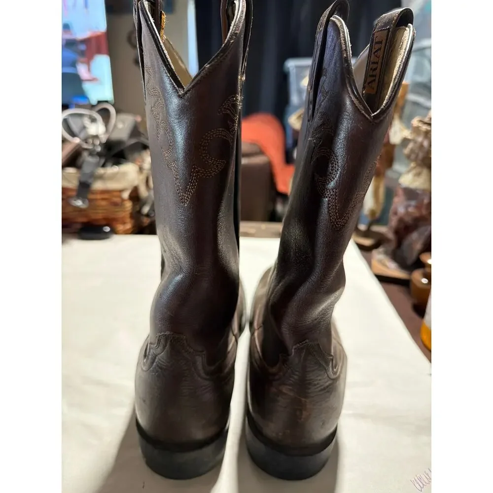 Men's Ariat Cowboy Boots Size 11 Some Scuffing at Toe